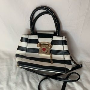 Betsey Johnson “Call Me!” crossbody small satchel bag detachable strap